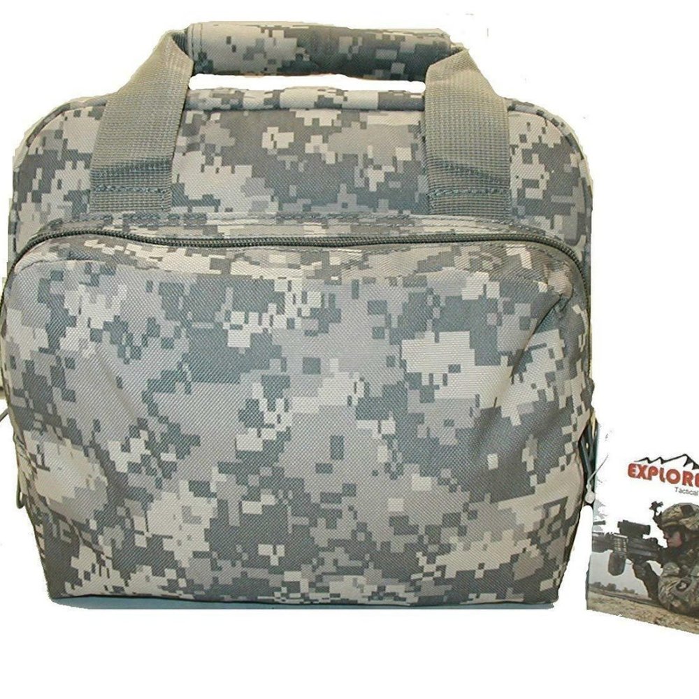 TACTICAL GEAR DOUBLE PISTOL/IPAD CASE, Digital ACU